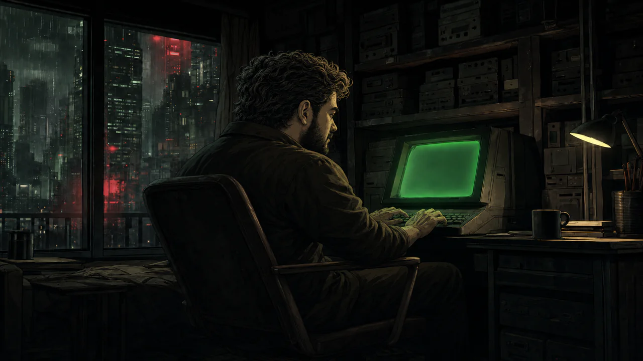 A developer working in the revived Hyper terminal